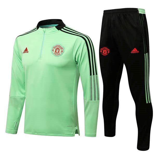 Felpa Allenamento Manchester United 2022 Verde Nero